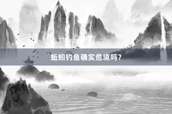 蚯蚓钓鱼确实危境吗？