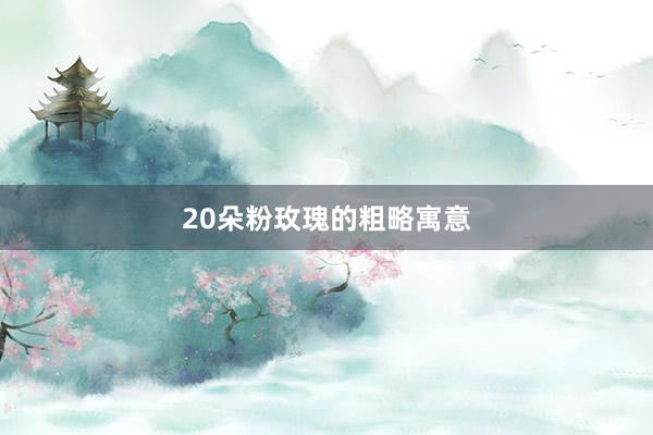 20朵粉玫瑰的粗略寓意